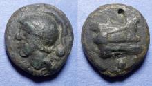 Ancient Coins - Roman Republic, Anonymous 225-217 BC, Bronze Uncia