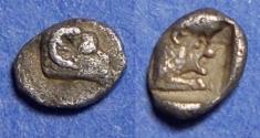 Ancient Coins - Caria, Uncertain mint Circa 450 BC, Silver Tetartemorion