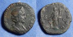 Ancient Coins - Roman Empire, Herennia Etruscus 249-251, AE Sestertius