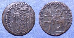 World Coins - Italy, Piacenza, Ranuccio II Farnese 1646-94, Copper Sesino