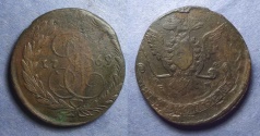 World Coins - Russia, Catherine II 1769EM, 5 Kopeck