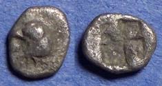 Ancient Coins - Aeolis, Kyme Circa 450 BC, Silver Hemiobol