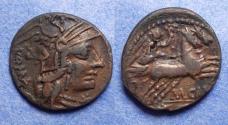 Ancient Coins - Roman Republic, M Calidius, Q Metellus & Cn Fulvius 117-116 BC, Bronze Fouree Denarius core