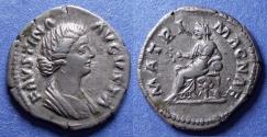 Ancient Coins - Roman Empire, Faustina Jr 147-175, Silver Denarius