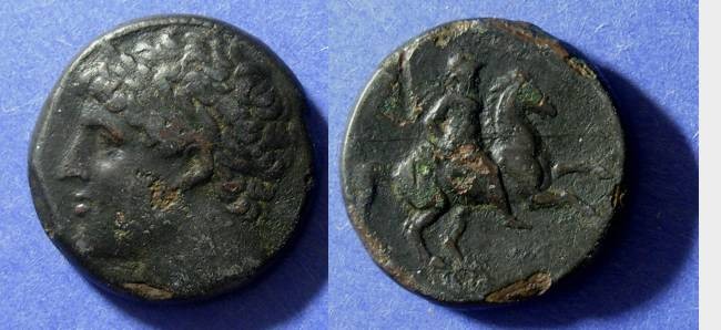 Ancient Coins - Syracuse Sicily Hieron II 275-215 BC AE 25