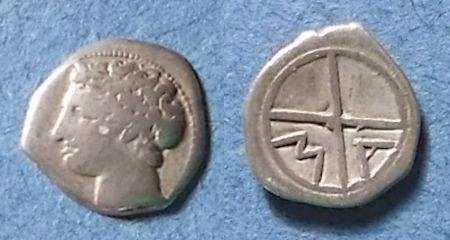 Ancient Coins - Massalia, Gaul 200-121 BC, Obol