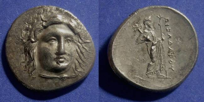 Ancient Coins - Caria, Pixodaros 340-334 BC, Didrachm