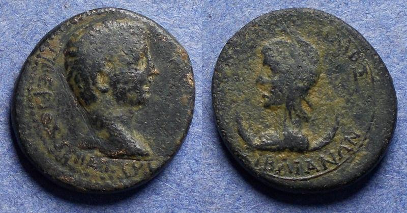 Ancient Coins - Phrygia, Siblia, Tiberius 14-37, AE19