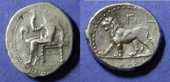 Ancient Coins - Babylon,  328-311 BC, Double Shekel