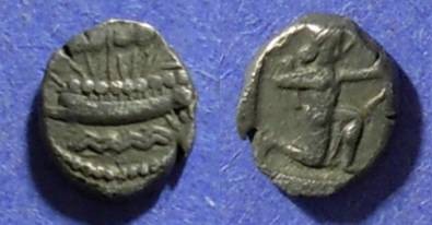Ancient Coins - Phoenicia, Sidon Circa 425 BC, 1/8 Shekel