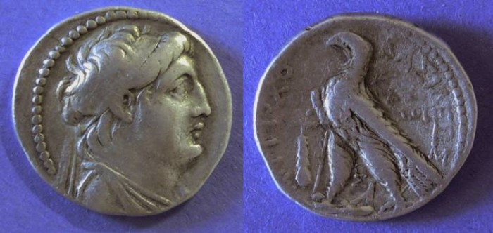 Ancient Coins - Seleucid Kingdom, Antiochos VII 138-129 BC, Tetradrachm