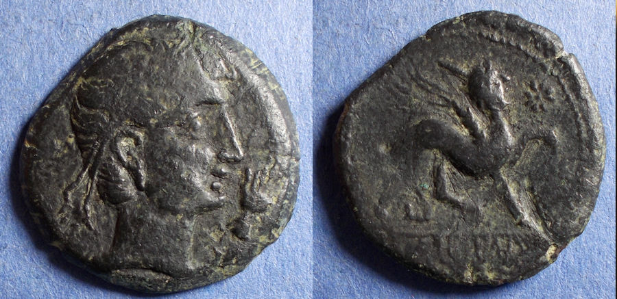 Spain, Castulo Circa 180 BC, Bronze AE27 | Ancient Spanish Coins