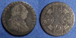 World Coins - United Kingdom, George III 1787, Silver Six Pence