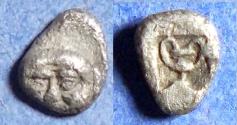 Ancient Coins - Thraco-Macedonian Region,  Circa 400 BC, Silver Hemiobol