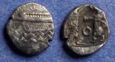 Ancient Coins - Phoenicia, Ba'Alshillem II 401-366 BC, Silver 1/16 Shekel