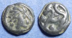 Ancient Coins - Celtic Gaul, Senones 100-50 BC, Potin 18mm
