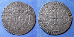 World Coins - France, Charles V 1364-1380, Silver Blanc