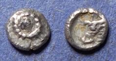 Ancient Coins - Ionia, Erythrai (?) Circa 450 BC, Unpublished silver Tetartemorion