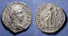 Ancient Coins - Roman Empire, Caracalla 198-217, Silver Denarius