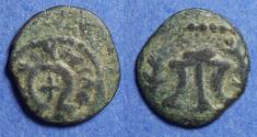 Ancient Coins - Judaea, Herod I 40-4 BC, Bronze Prutah