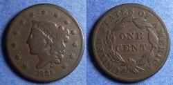 Us Coins - United States,  1835,  Coronet Cent
