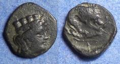 Ancient Coins - Mysia, Plakia Circa 350 BC, Bronze AE12