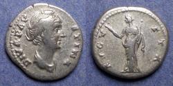 Ancient Coins - Roman Empire, Diva Faustina Sr d. 141, Silver Denarius