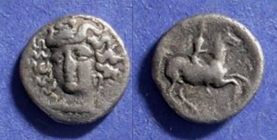 Ancient Coins - Larissa, Thessaly 380-365 BC, Obol