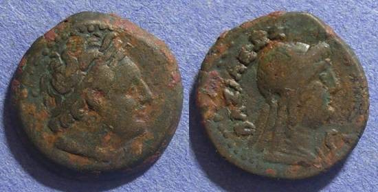 Ancient Coins - Egypt, Ptolemy III 246-221 BC, AE22