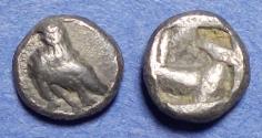 Ancient Coins - Troas, Abydos 500-480 BC, Silver Diobol