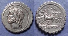 Ancient Coins - Roman Republic, L Scipio Asiagenus 106 BC, Silver Denarius