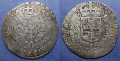 World Coins - Brabant, Philip IV 1621-1665 (1626), Silver Quarter Patagon