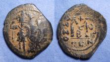 Ancient Coins - Byzantine Empire, Heraclius 610-641, Bronze Follis