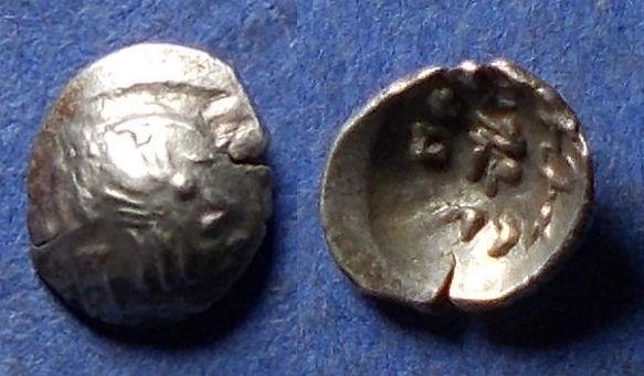 Ancient Coins - Arabia, Himyarites, Amdan Bayan Yahaqbid 100-120, Silver Fraction