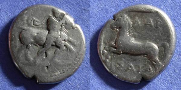 Ancient Coins - Larissa, Thessaly Circa 400 BC, Drachm