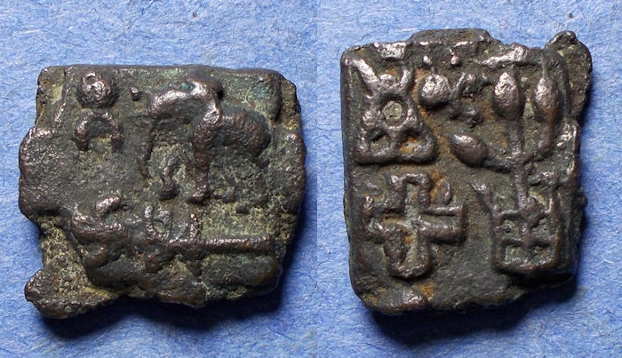 India, Sunga Kingdom 2nd Century BC, Bronze AE 17x14mm | Ancient ...