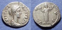 Ancient Coins - Roman Empire, Crispina 178-182, Silver Denarius