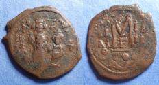 Ancient Coins - Byzantine Empire, Heraclius 610-641, Bronze Follis