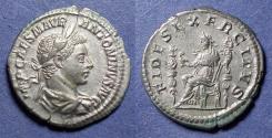 Ancient Coins - Roman Empire, Elagabalus 218-222, Silver Denarius