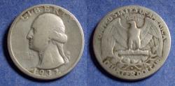 Us Coins - United States,  1932-D,  Washington Quarter, G+