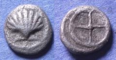 Ancient Coins - Calabria, Tarentum 480-470 BC, Silver Litra