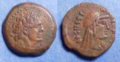 Ancient Coins - Egypt, Ptolemy III 246-222 BC, Bronze AE21 - Obol