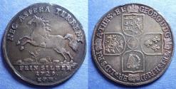 World Coins - Germany, Brunswick-Luneburg, George II 1729 EPH, Silver 2/3 Taler