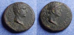 Ancient Coins - Kings of Thrace, Rhoemetalces I with Augutstus 12BC-12AD, AE18