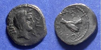 Ancient Coins - Roman Imperatorial, Mark Antony 43-31 BC, Quinarius