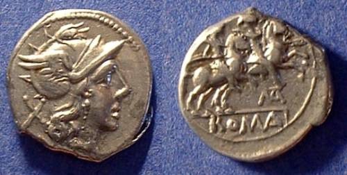 Ancient Coins - Roman Republic - Matiena 2 - 179-170 BC -Rare moneyer