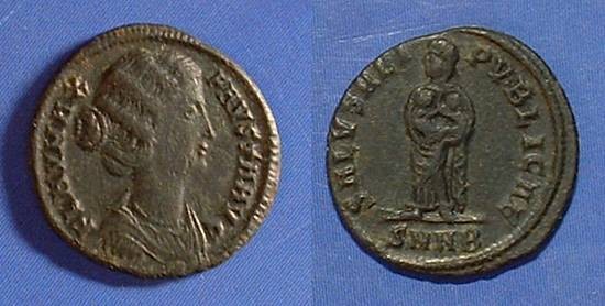 Ancient Coins - Fausta - d.326 - AE3 Struck 324/5 Nicomedia mint