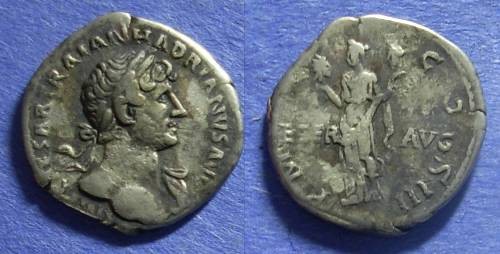 Ancient Coins - Roman Empire Hadrian 117-138 Denarius