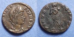 Ancient Coins - Roman Empire, Theodora Struck circa 337-340, Bronze AE3/4