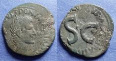 Ancient Coins - Roman Empire, Augustus 27BC-14AD, Bronze Aes
